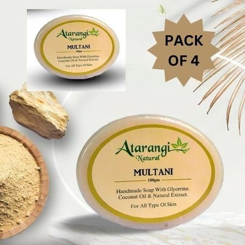 Multani Mitti Soap For Remove Pimple & Marks (Pack Of 4)